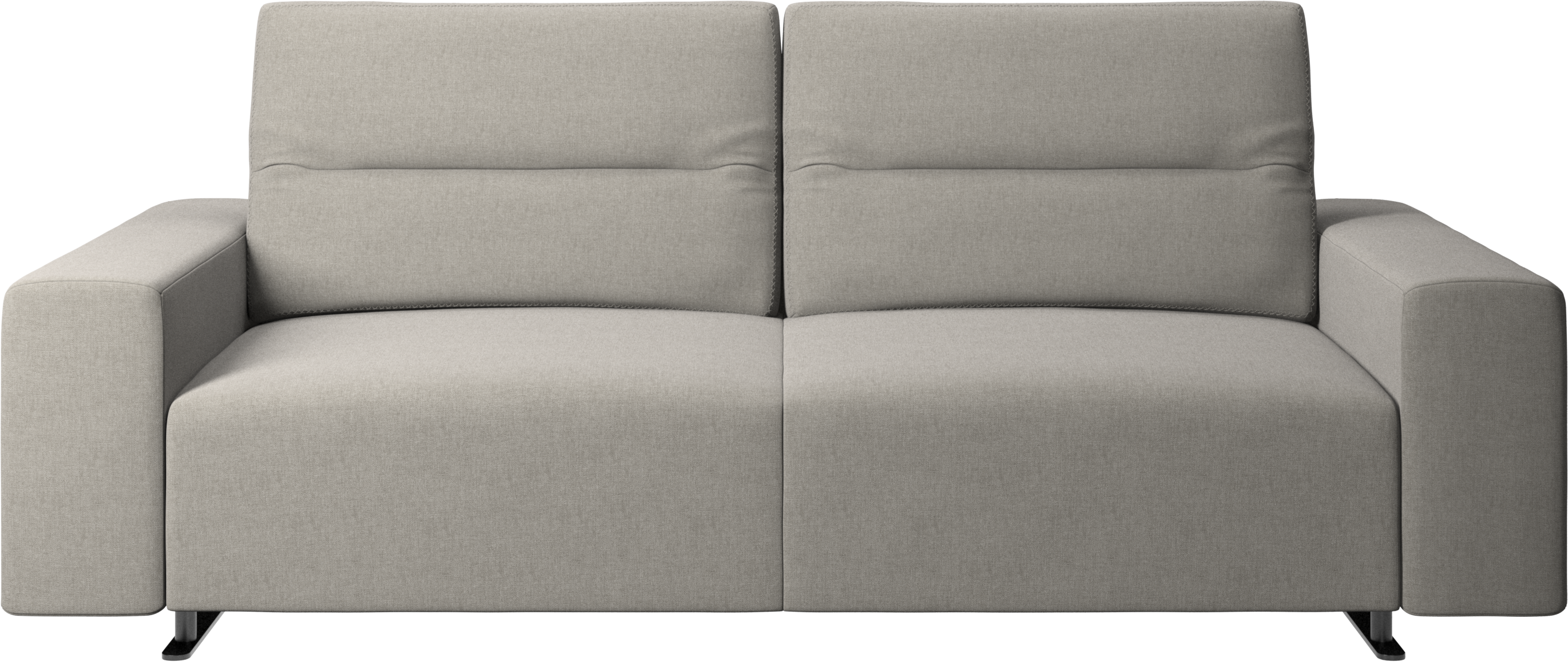 Hampton sofa with adjustable back and storage on the right